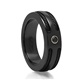 Edward Mirell Double Black Cable and Black Spinel Ring