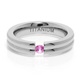 Titanium Tension Set Pink Sapphire Ring