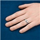 Palladium & Blue Diamond Ring by COGE
