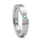 4mm Titanium &  Fancy Colored Diamond Ring