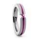 Titanium & Pink Sapphire Stackable Ring