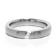 Ladies Titanium Ring with Tension Set Diamond