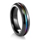 EDWARD MIRELL Black Titanium Rainbow Ring