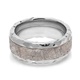 LASHBROOK DESIGNS Cobalt & Meteorite Wedding Band Crater