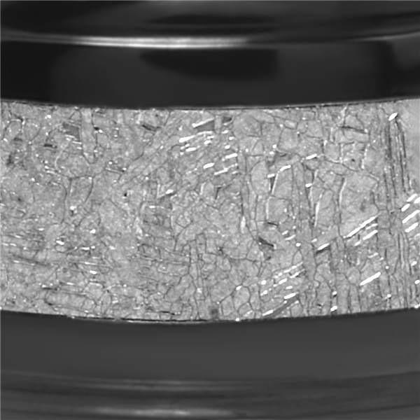 LASHBROOK DESIGNS Black Zirconium & Meteorite Ring Navarro