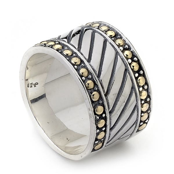 Samuel B Imperial Sterling Silver & 18K Ring