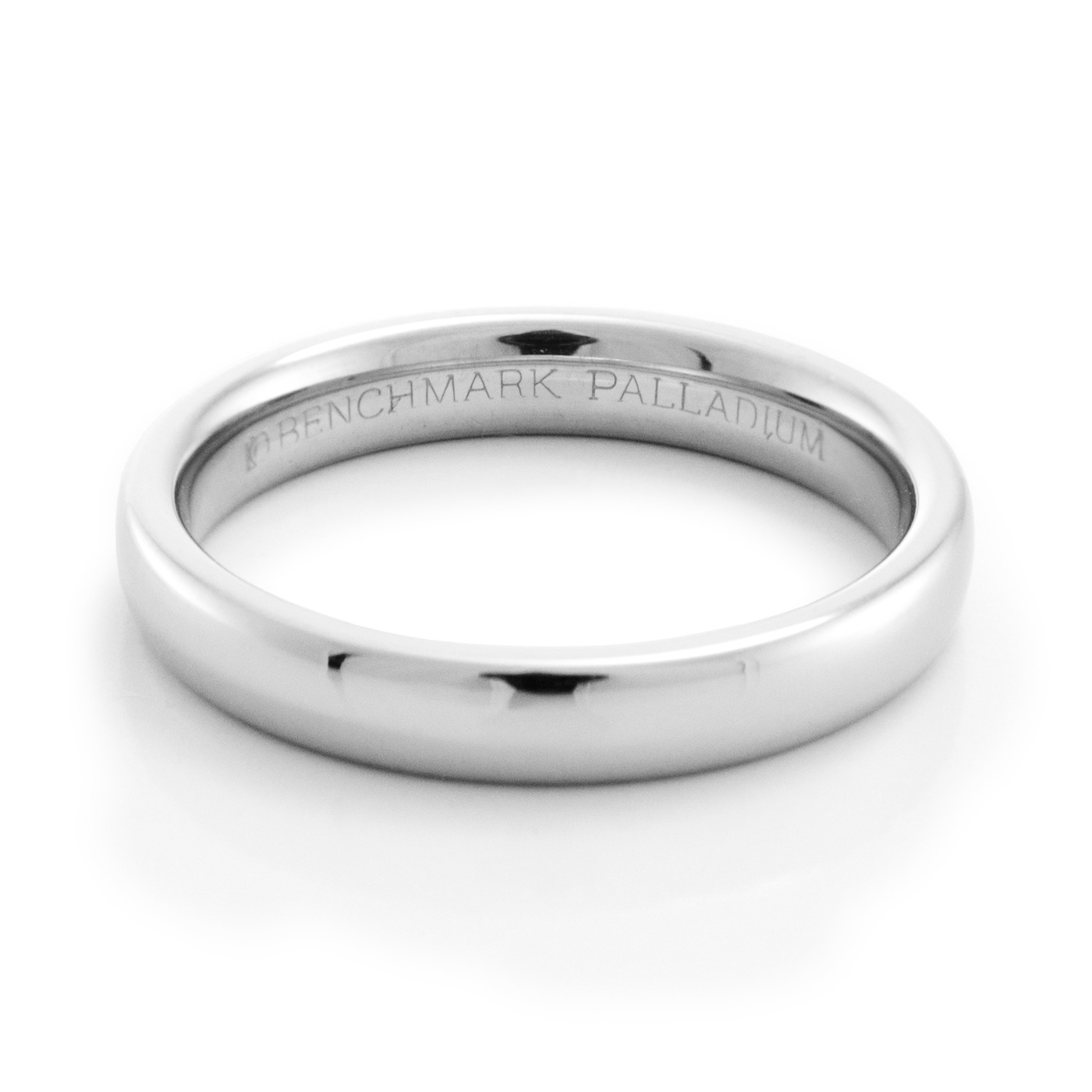 3.5MM Ladies Palladium Wedding Band Benchmark