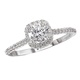 .63ctw Round Brilliant Cushion Halo Diamond Engagement Ring