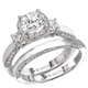 .69ctw Diamond Milgrain 14K White Gold Engagement Ring by Romance 
