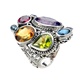Sterling Silver Multi-Gem Ring by Sameul B