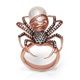 Black Widow Spider Pearl Ring