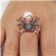 Black Widow Spider Pearl Ring