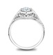 JULIET - Ladies 14k White Gold & Diamond Filigree Engagement Ring