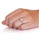 JULIET - Ladies 14k White Gold & Diamond Filigree Engagement Ring