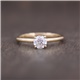 14k Yellow Gold 1/2ct Facets of Fire Diamond Engagement Ring