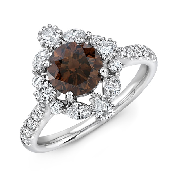 Gorgeous 1.38ct Cognac Diamond & Stunning Parade Design ...