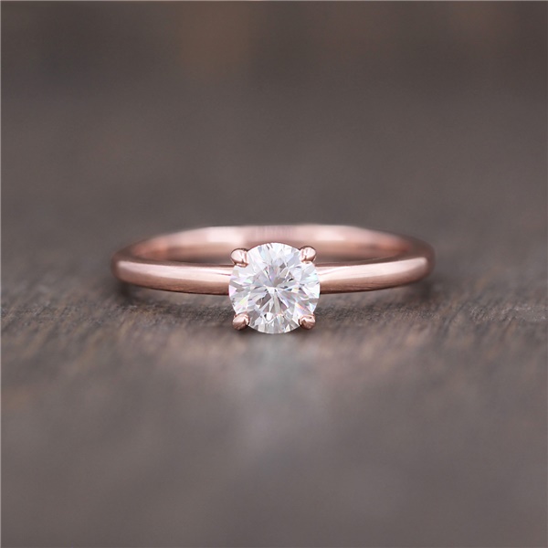 14k Rose Gold Facets of Fire .51ct Diamond Ring