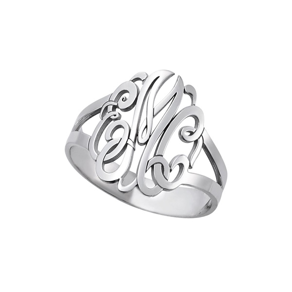 Sterling Silver Script Ring - Rings