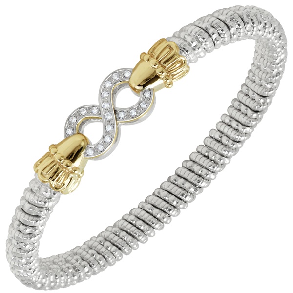 Alwand Vahan Sterling Silver 14K Yellow Gold Bracelet with Infinity ...