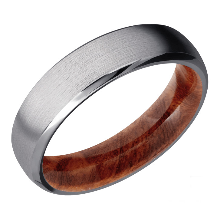 Tantalum Wedding Band, 6mm wide, with Satin Finish and
