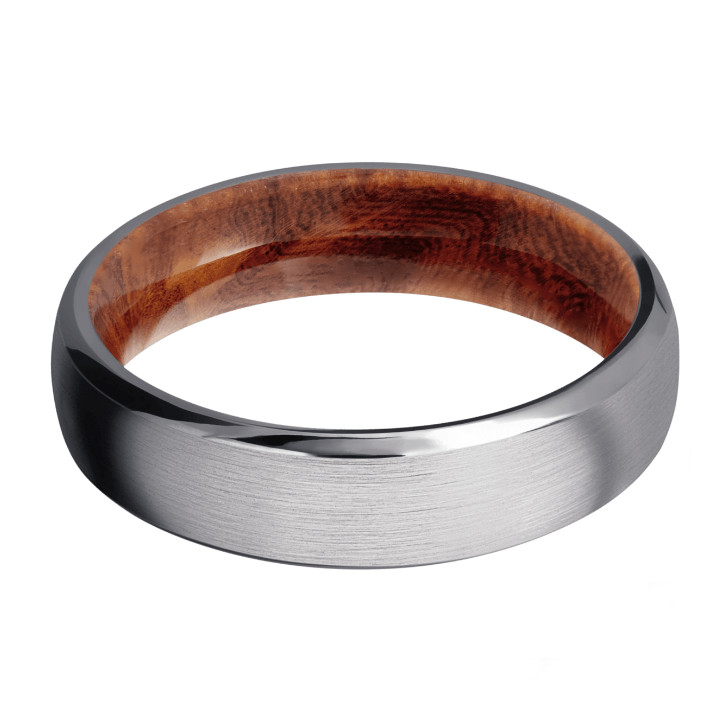 Tantalum Wedding Band, 6mm wide, with Satin Finish and
