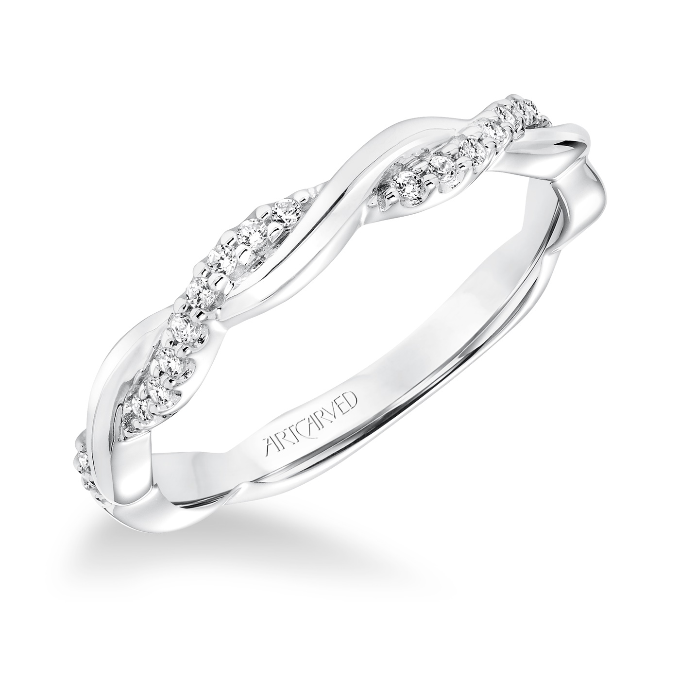 Marnie Twisted Diamond Wedding Band by Artcarved Rings