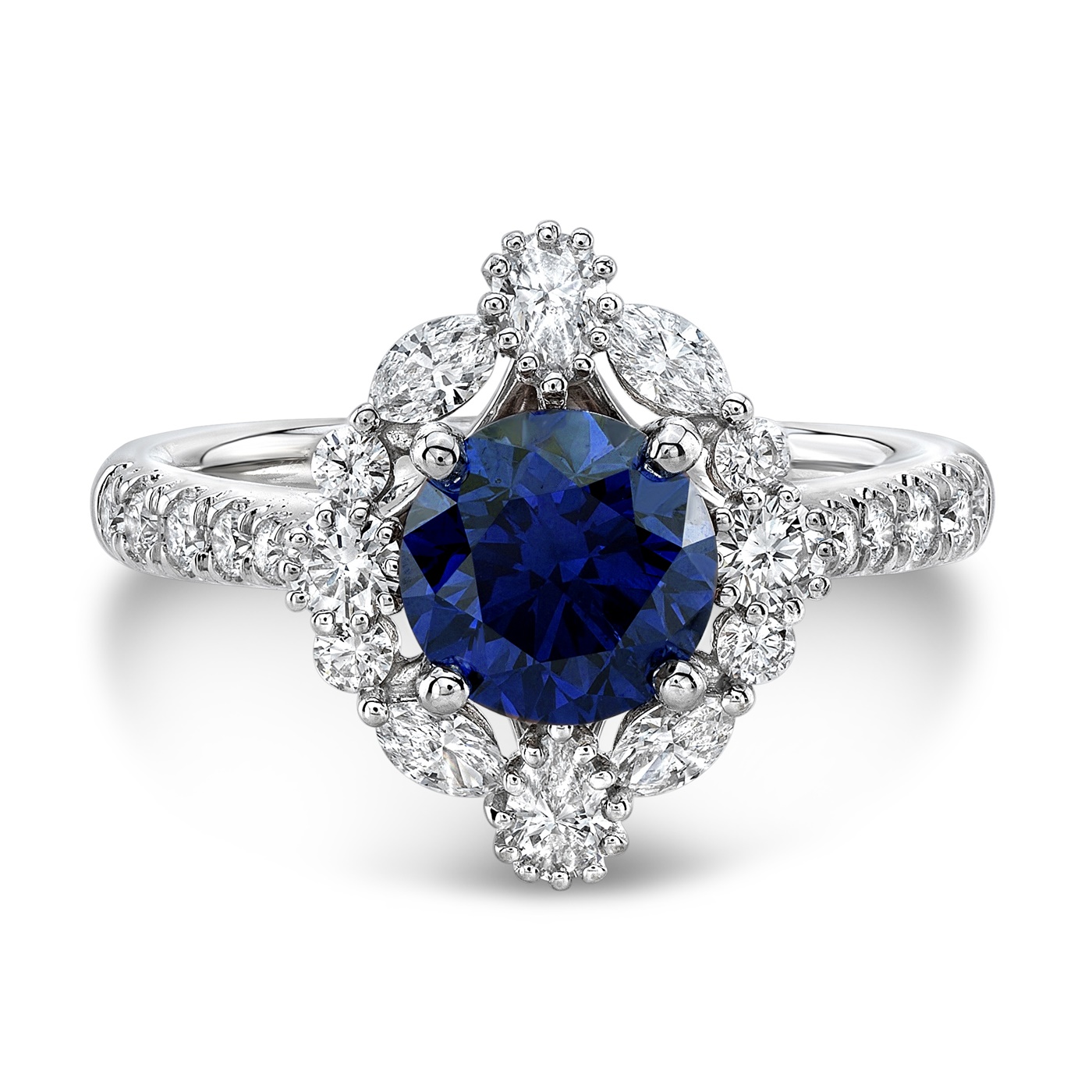 diamond and sapphire ring engagement rings