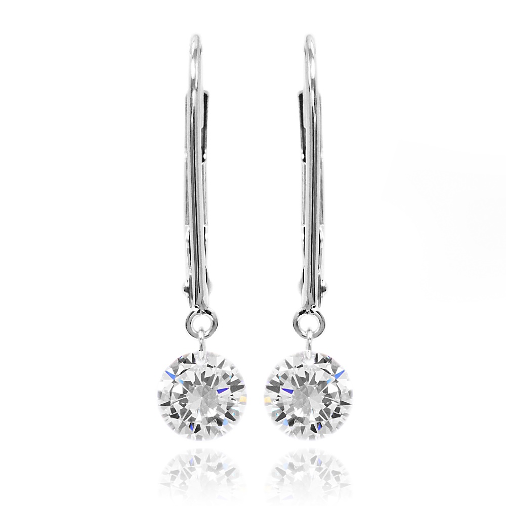Dancing Diamond Earrings 1/2 carat Dancing Diamonds Vibrating Diamonds