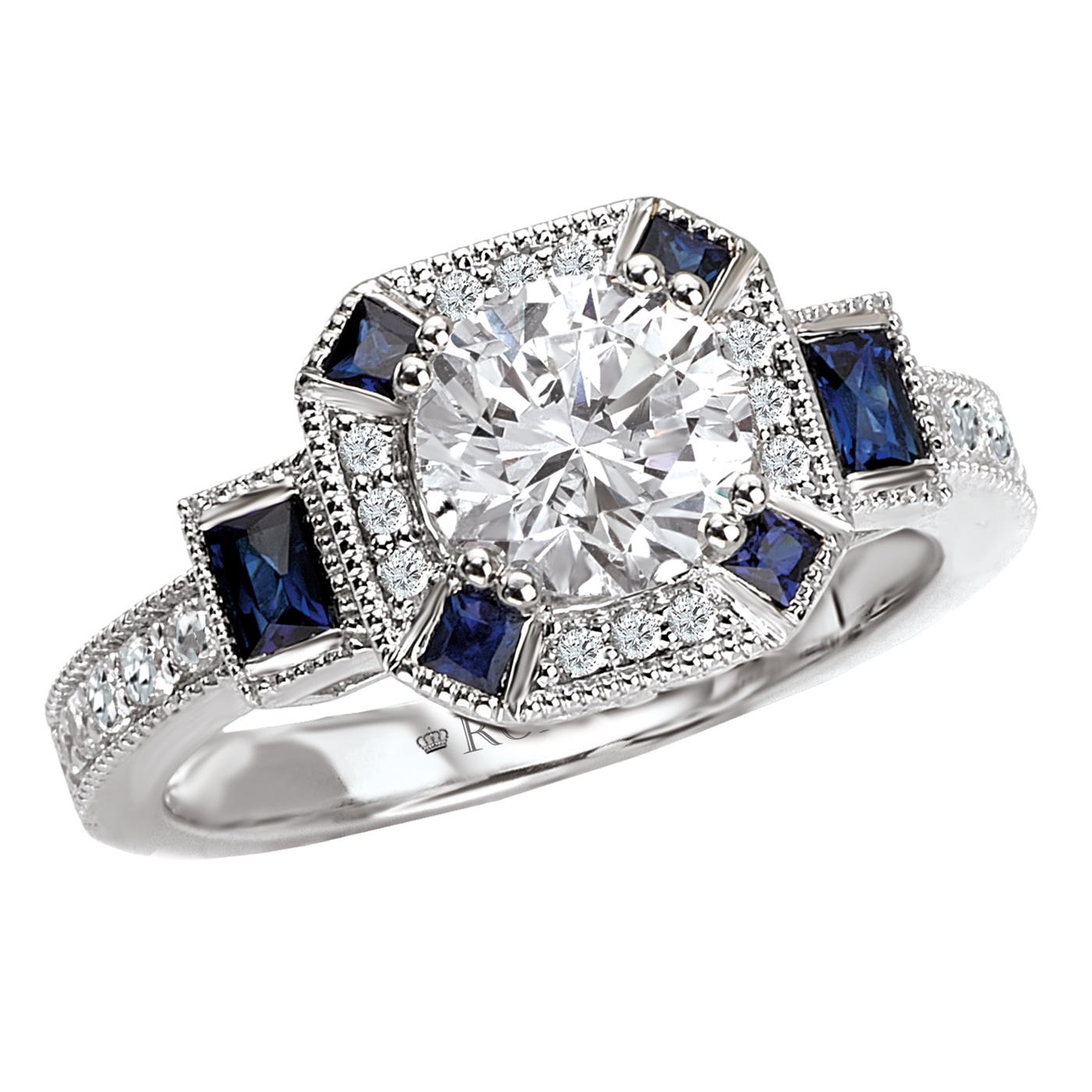 women sapphire and diamond ring