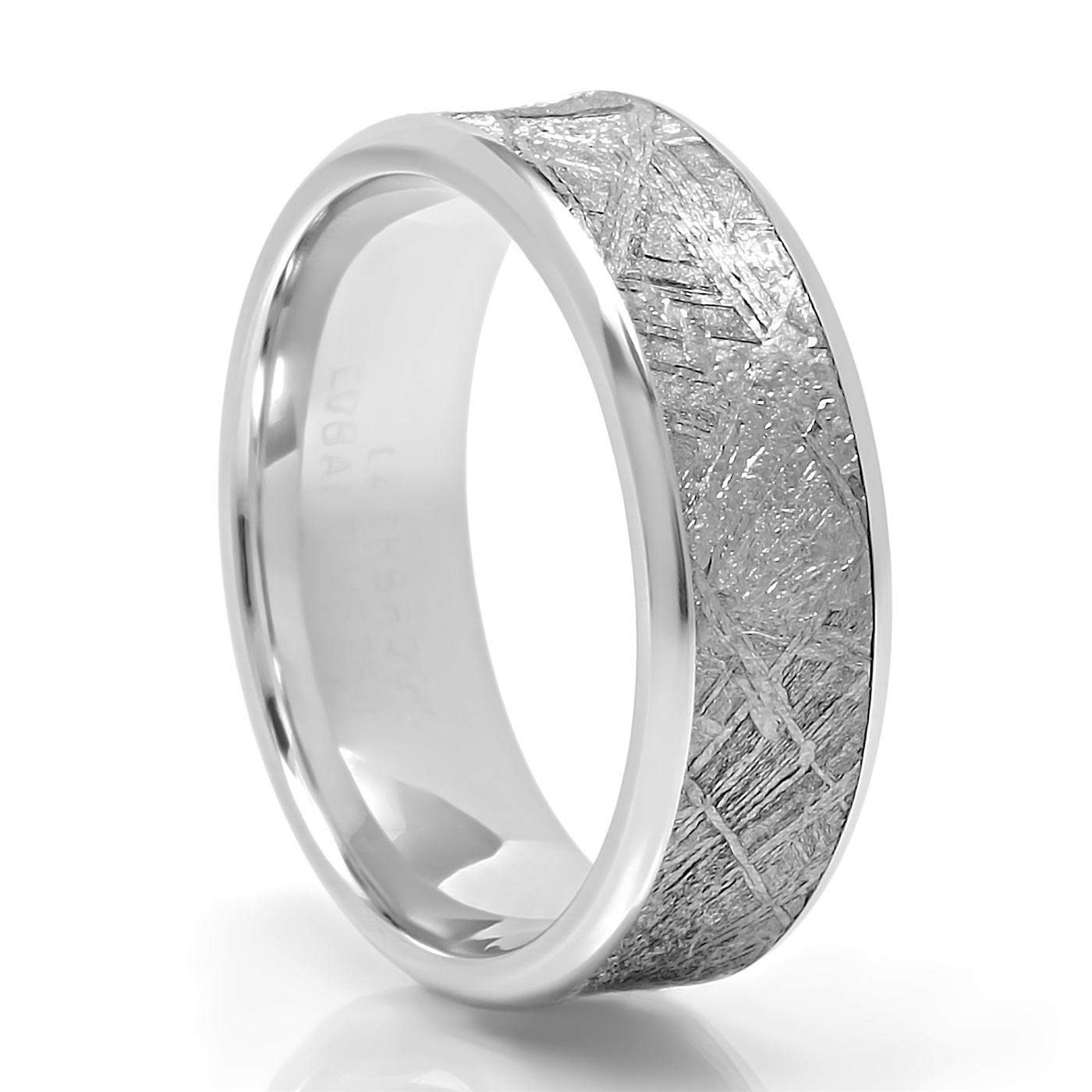 Lashbrook Designs Cobalt and Gibeon Meteorite Mans Ring