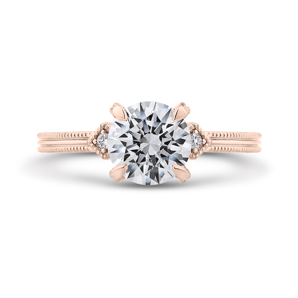 Carizza Rose Gold Engagement Ring