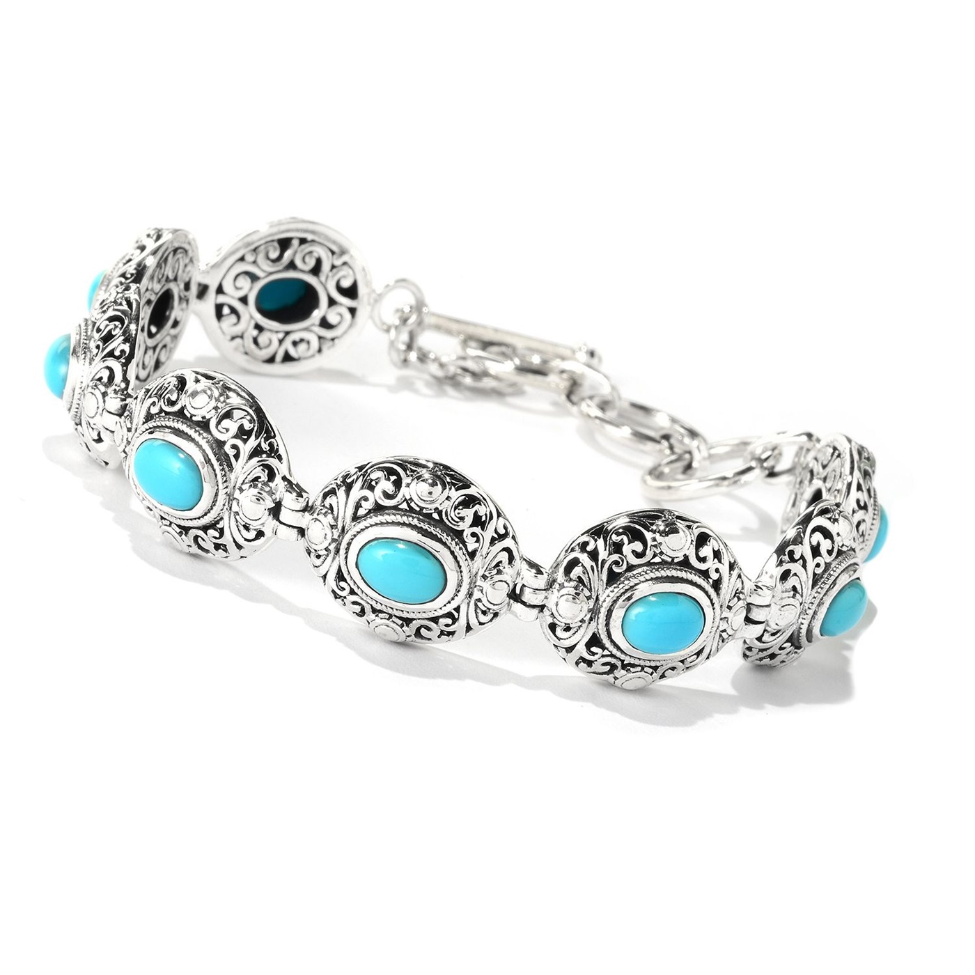 Samuel B Sterling Silver Sleeping Beauty Turquoise Bracelet - Recently ...