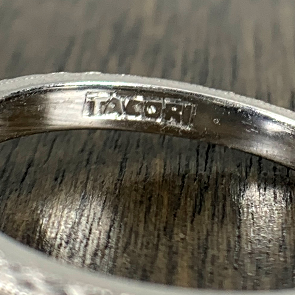 Tacori Platinum, Diamond and Blue Zircon Engagement Ring Sale (only $2379)