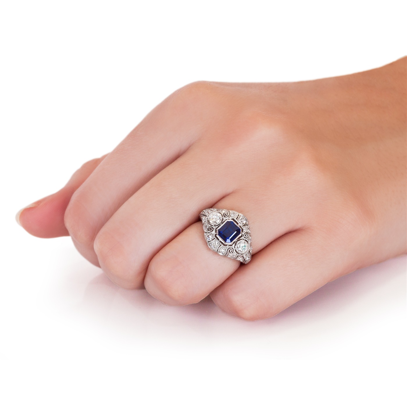 sapphire diamond ring