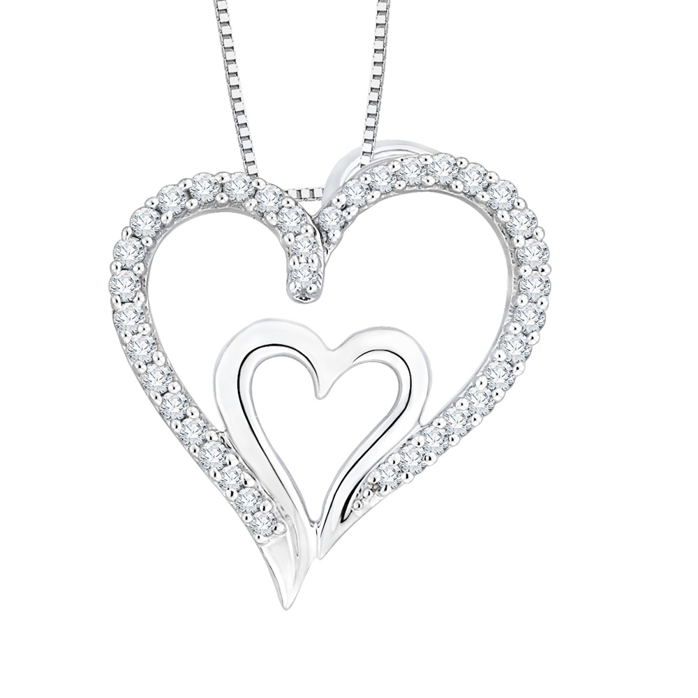 Diamond Heart Necklace White Gold Store, 53% OFF | www 